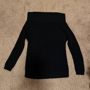 Express Black Off-Shoulder Sweater
